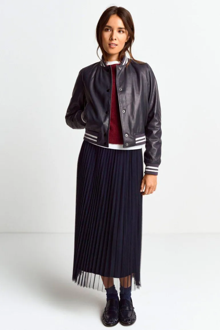 Bomberjacke Aus Leder