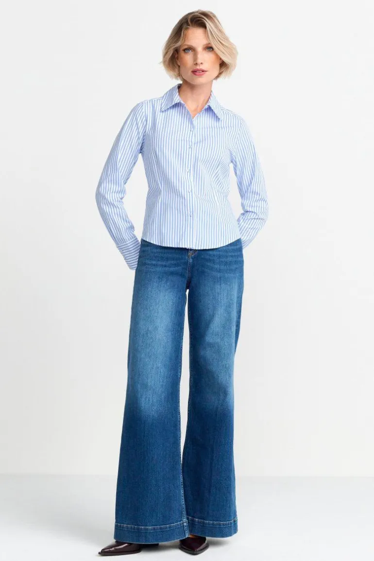 Gestreifte Hemdbluse