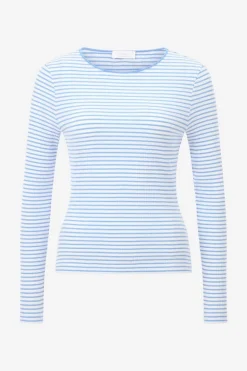 Gestreiftes Rib-Longsleeve