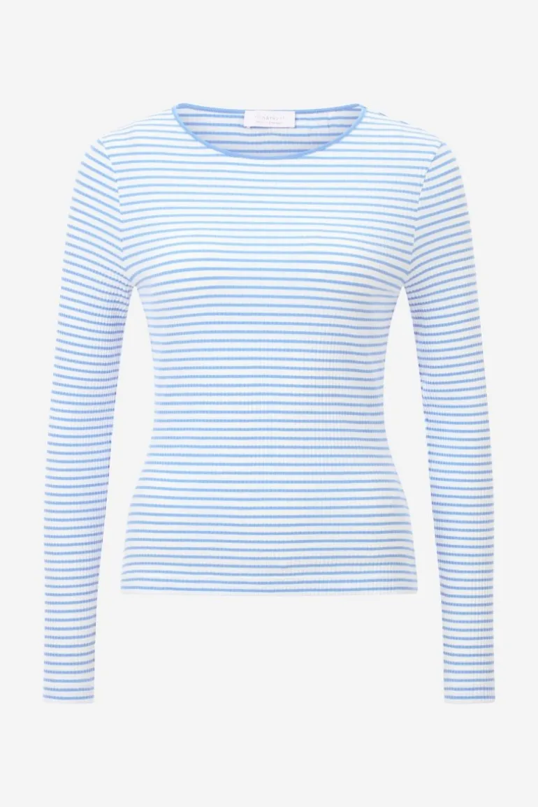 Gestreiftes Rib-Longsleeve