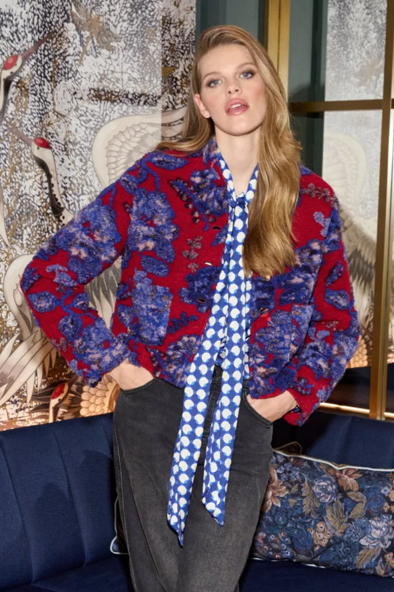 Jacke Mit Floralem Muster