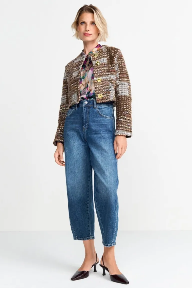 Kurze Bouclé-Jacke