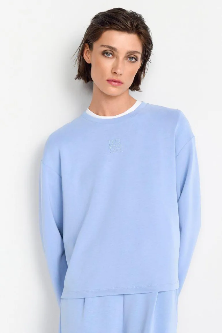 Sweatshirt Aus Supersoftem Jersey