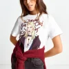 T-Shirt Mit Fashion-Illustration