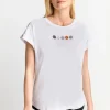 T-Shirt Mit Strass-Applikationen