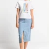 T-Shirt Mit Strassverzierung